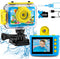 GKTZ Kids Waterproof Camera, Underwater Digital Action Camera with 32GB SD Card for Kids Age 4-10