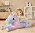 EARTHSOUND Giant Unicorn Plush Toy, Jumbo 43" Winged Unicorn, Cute Huge Fluffy Fat Plushie, Gifts for Kid