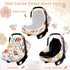 Pea Pod Car Seat Covers for Babies - Breathable Mesh Canopy with Kick-Proof, Soft Stretchy Protection - Newborn