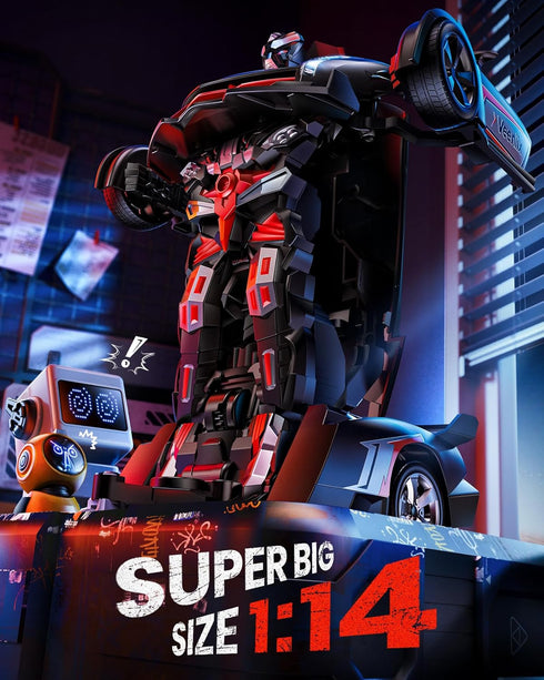 V992 1:14 2-in-1 Veeniix Transform Robot RC Car, Scale, Robot Toy Car with Sound & Light Effects, Gesture Sensing