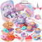 55Pcs Tea Party Set for Little Girls, Princess Tea Party Set, Unicorn