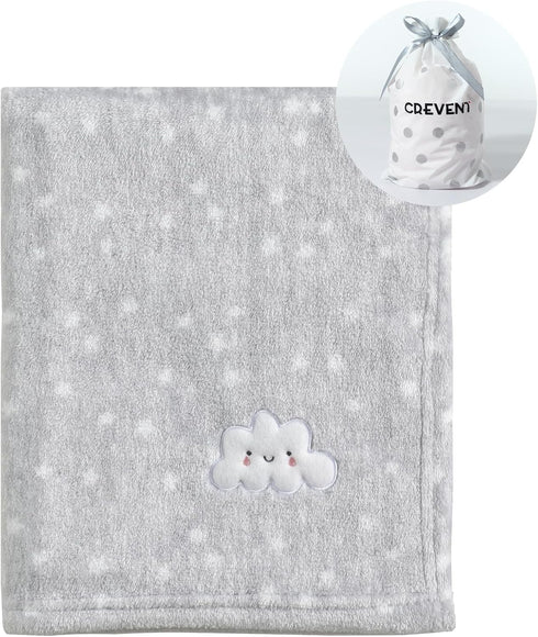 30''X40'' Cozy CREVENT Cute Fluffy Warm Baby Blanket for Boys Infants Toddlers' Bedding Crib Cot Stroller, Baby Shower