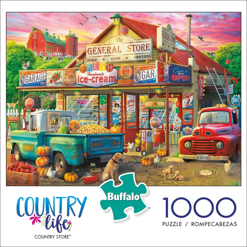Buffalo Games - Eduard - Country Store - 1000 Piece Jigsaw Puzzle for Adults Challenging Puzzle Perfect for Game Nights - Finished Puzzle Size is 26.75 x 19.75