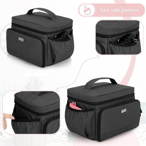 S1 S2, Luxja Breast Pump Bag Compatible with Spectra and Pumping Bag for Breast Pump and Extra Parts (Suitable for Home
