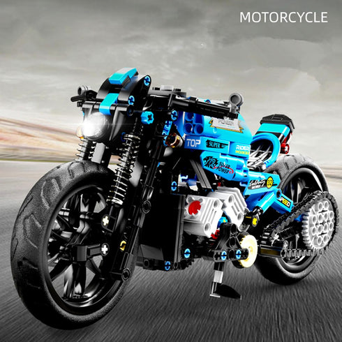 Motorcycle Toy Building Sets with 469 Particles, STEM Educational Model Kit for Children Age 8+
