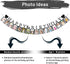 Sweet 16 Birthday Decorations Photo Banner, Pre-assembled Black Sweet 16 Banner with Sixteen Photo Card Frames