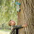 Janod - Tropik Pull-Along Chameleon, Wooden Early-Learning Toy, Educational Walking and Balancing Toy