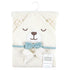 Hudson Baby Unisex Cotton Animal Face Hooded Towel - Gingham Bear for Boys, One Size