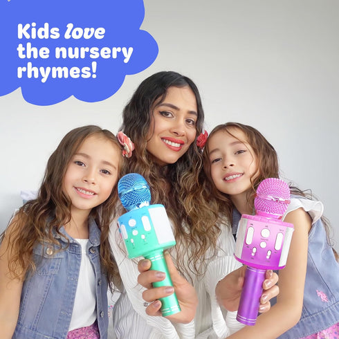 Move2Play 2, 3, 4, 5, 6+ , Kids Karaoke Microphone | Includes Pre-Loaded Songs & Bluetooth | Kids Birthday Party Gift |