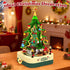 594 Set, Sets, Shemira PCS Christmas Tree Building Block Toy Rotating Christmas Music Box, Toy Building for Kids Boys