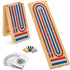 Foldable Cribbage Board Game Set, Portable Travel Cribbage Board with Storage Area,