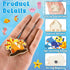 36Pcs 4-8 8-12 gisgfim Wooden Magnet Painting Craft Kit DIY Wooden Ocean Animal Magnets Coloring Arts Crafts for Kids