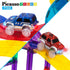 PicassoTiles 2pcs Magnetic Toy Car Set, Compatible with Magnet Race Track, Educational Construction Kits