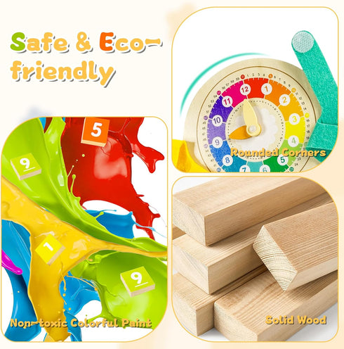 twivah 3-5, 5-7, Counting 2 3 4 5 6 7 Toddler Learning Toys Educational Games with Visual Timer for Kids Montessori