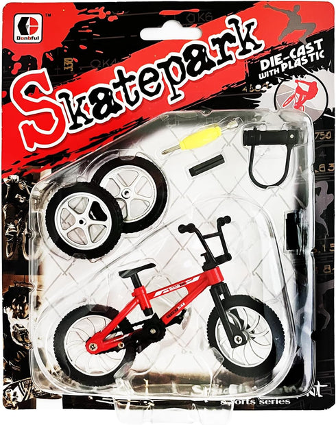 Mini Finger Bike Toy – Alloy Mountain Bicycle Model with Movable Parts, Gift for Kids & Collectors, Red