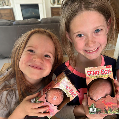 Dino Egg Excavation Kits from Big Discoveries - Interactive Fossil Archaeology Dig Kit Toy for Kids, Six Dinosaurs.