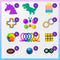 Pack 50 8-12, Fidget Poppers Pcs Fidget Toys, Party Favors for Kids Stocking Stuffers, Bulk Sensory Toys for Classroom