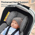 Thickened Carseat Head Support for Infant, Infant Car Seat Insert with Extra Headrest for Preemie to Newborn