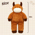 32-Inch Giant Highland Cow Plush Toy - Fluffy Stuffed Animal Gift for Kids