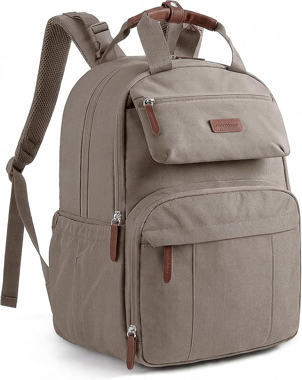 mommore Diaper Bag Backpack, Large Diaper Bag Travel Backpack for Mom Dad,
