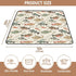 KICPOAY 50 50 Baby Play Mat Vintage Bass Fishes x Playpen Mats for Floor Play Gym Crawling Mat Non-Slip Cushioned Baby