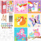 goldentime Kids Paint by Number Kits Including 6 Pre-Drawn Canvas for Painting,