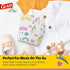 Glad for Unicorns Paper Bibs, 30 Count, Disposable Travel Paper Bibs with Cute Unicorns Design