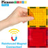 PicassoTiles Magnetic Brick Tiles STEM Building Block Set, Creative Magnetic Tiles Construction Toy Educational