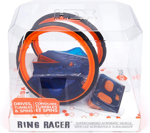 HEXBUG Ring Racer, Self-Stabilizing Rechargeable Remote Control Robot Toys for Kids, STEM Toys (Colors May Vary)