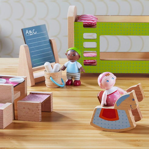Set HABA Little Friends Family - Mom, Dad, and Baby Dollhouse Figures
