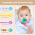 4 Pack 100% Silicone Pacifier Clip Adapter Ring for Philips Avent Soothies, Food-Grade Silicone Binky Clips Holder
