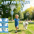 Summer BBnote Street Lamp Bubble Machine with Light and Music, Rechargeable Outdoor Bubbles Toys for Kids & Adults