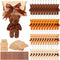 HyDren 120 Pcs Mini Bear Baby Shower Favors Small Tiny Plush Bear