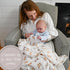 100% 47 47 Inches LollyBanks Baby Blanket, Cotton Muslin Swaddle Blankets for Boys and Girls, Large x Infant Receiving