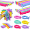 30 PCS Stretchy Fidget Toy, Sensory Fidget Worm Stretch Toys, Multicolor Stretchy Strings for Stress Relief, Party