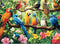 Nitktaia 300 Piece Puzzle for Adults,Jungle Parrots Jigsaw Puzzles Adults Kids Seniors,Large Piece