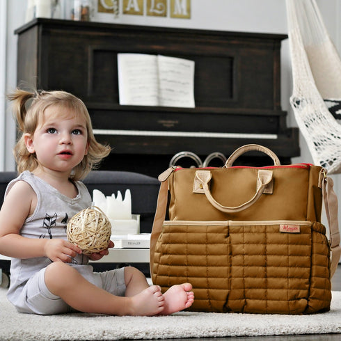 maman Designer Diaper Bag with Changing Pad
