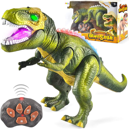 JOYIN Robot Dinosaur Toy for Kids 3+, Big T-Rex with Light and Realistic Roaring Sound, Electronic Steam Toy