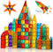 Magnetic Building Tiles for Kids, 64 PCS Educational Stacking Blocks for Boys & Girls, STEM Learning Toys