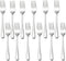 LIANYU 12-Piece Toddler Forks, Kids Silverware Forks for Ages 2-10, Children Cutlery Flatware Set, Dishwasher Safe