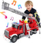 SMILESSKIDDO Fire Truck Toy - 1:12 Large Friction Powered Fire Rescue Truck