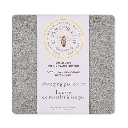Burt's Bees Baby - Changing Pad Cover, 100% Organic Jersey Cotton Changing Pad Liner for Standard 16 x 32 Inch Changing Mats