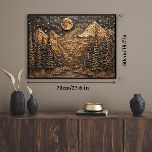 Larkipuzz 3D 1000 Mountain Forest Puzzles for Adults Pieces, Challenging Nature Plant Tree Scenic Puzzle, Art Landscape