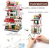 Set, 14+, (953PCS) Flowers City Architecture Mini Building Block Blooming Shop Hose Building Kit for Adults & Teens