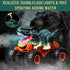 Dinosaur Monster Truck Toys - Remote Control Dinosaur Car, 2.4Ghz RC Truck for Toddlers, Light & Music, Green
