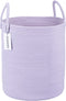 XUANGUO Rope Laundry Basket Hamper for Clothes Woven Storage Basket for Living
