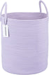 XUANGUO Rope Laundry Basket Hamper for Clothes Woven Storage Basket for Living