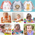 YINGJEE 3 6-36 Waterproof Baby Bibs, Pieces Bib with Sleeves EVA Long Sleeve Bib Boys Girls Months, Waterproof Baby
