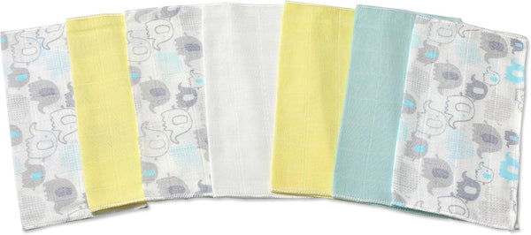 Deyzi Washcloths, 100% Cotton Ultra Soft Absorbent Wipes, Newborn Face Towel, Pack of