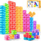 52pcs Magnetic Blocks - Translucent Magnetic Cubes, Building Blocks Magnet Toys for Kids, Montessori STEM Sensory Toys